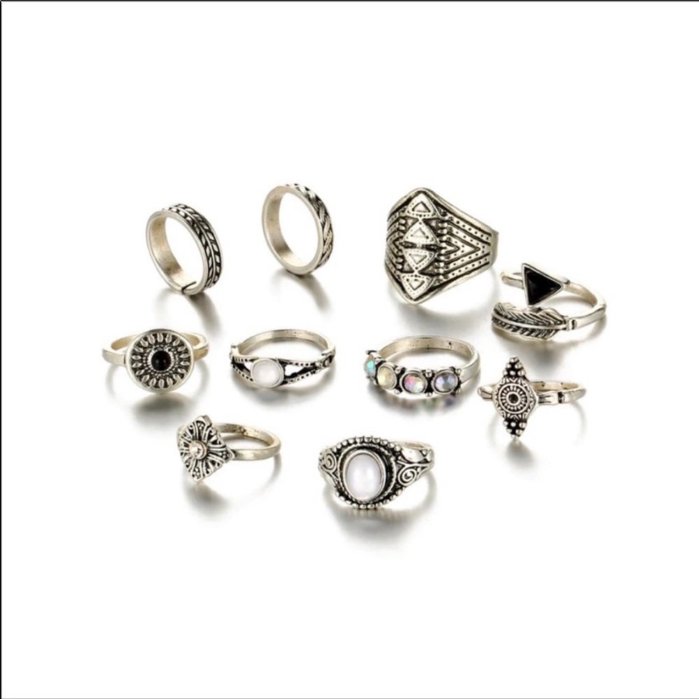 NWT | Boho Rings Set - Picture 3 of 6